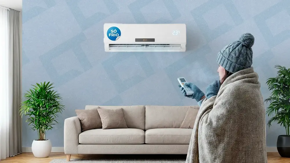 Ar-condicionado só frio não aquece o quarto no inverno