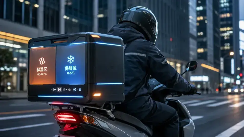 Caixa inteligente esquenta comida e preserva bebidas no delivery