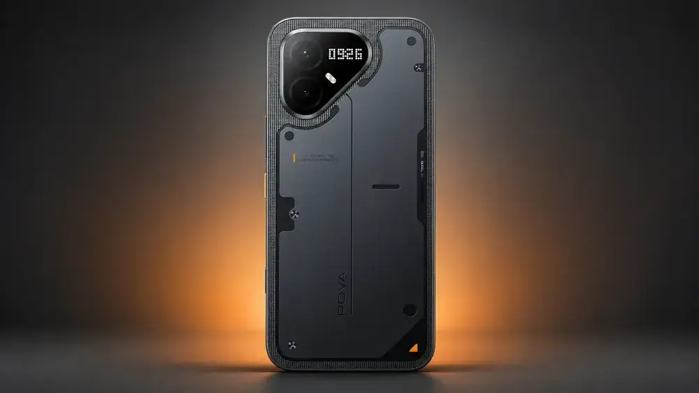 Tecno Pova 8 Pro: design de nave espacial que lembra a Nothing